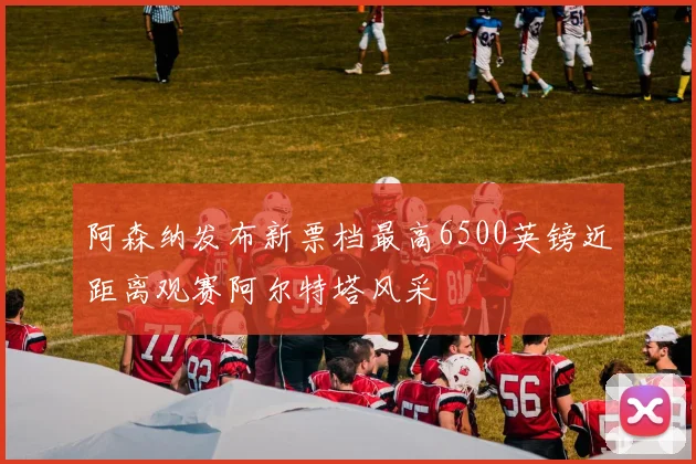 阿森纳发布新票档最高6500英镑近距离观赛阿尔特塔风采